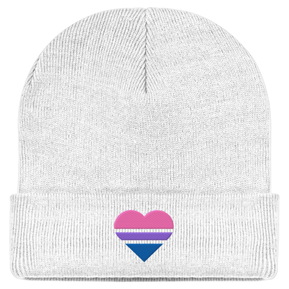 Classic Beanie mit Herz Stick - Bisexual
