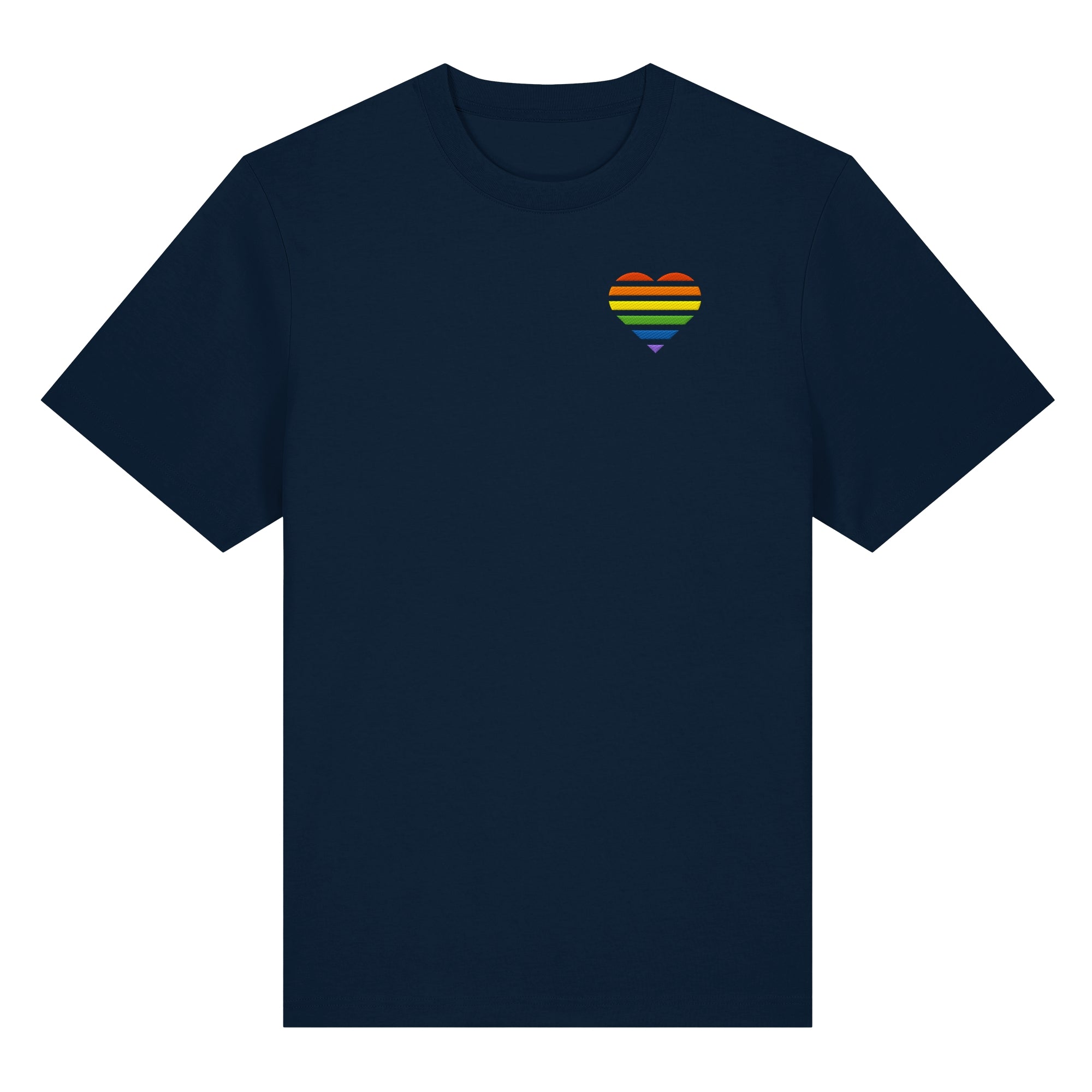 Organic Heavy Shirt - Pride Flag Herz Stick