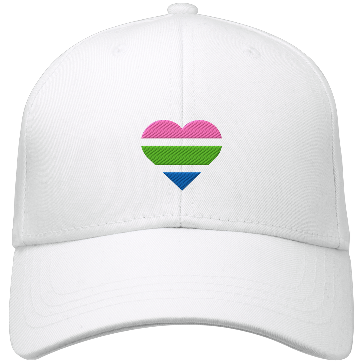 Organic Baseball Cap mit Herz Stick - Polysexual