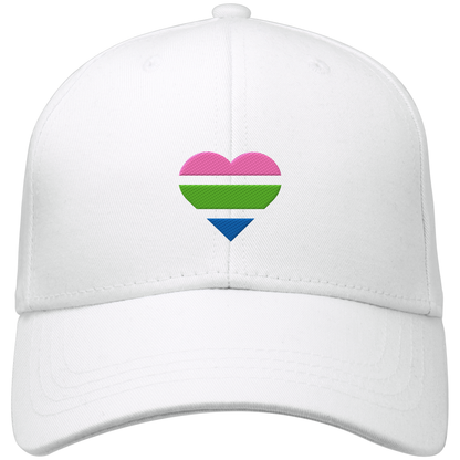 Organic Baseball Cap mit Herz Stick - Polysexual
