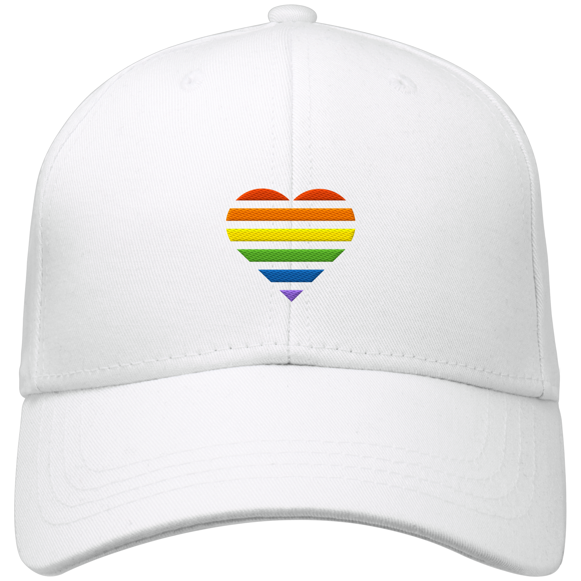 Organic Baseball Cap - Pride Flag Herz Stick