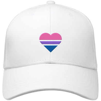 Organic Baseball Cap mit Herz Stick - Bisexual