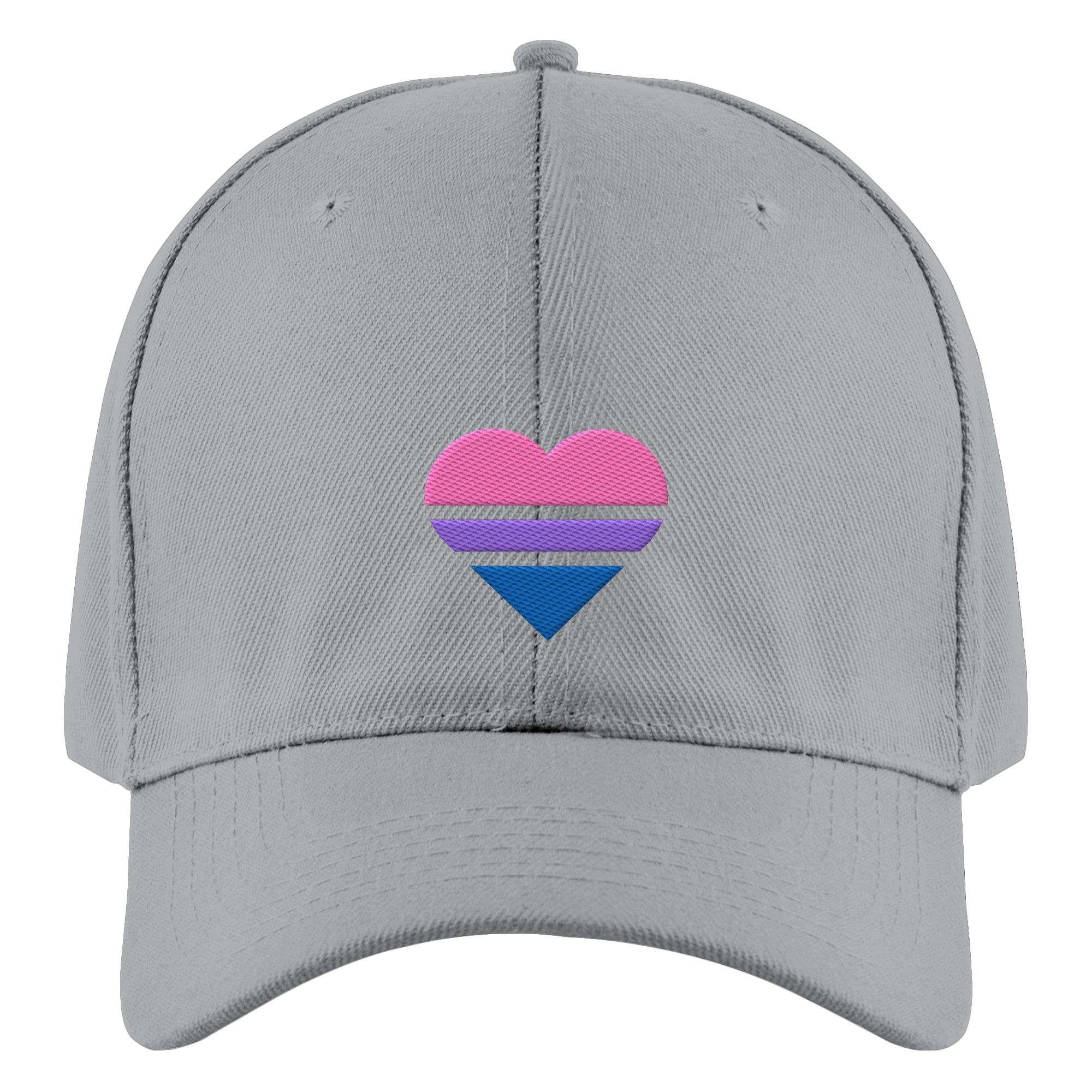 Authentic Baseball Cap - Bisexual Flag Herz Stick