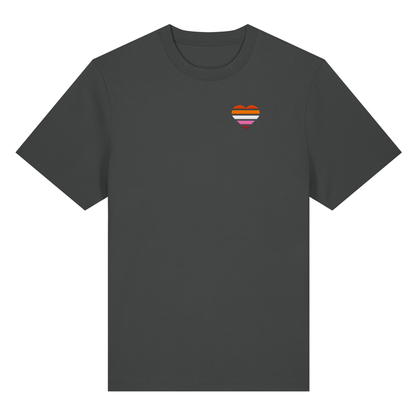 Organic Heavy Shirt mit Herz Stick - Lesbian