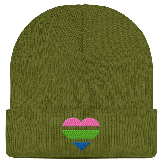 Classic Beanie - Polysexual Flag Herz Stick