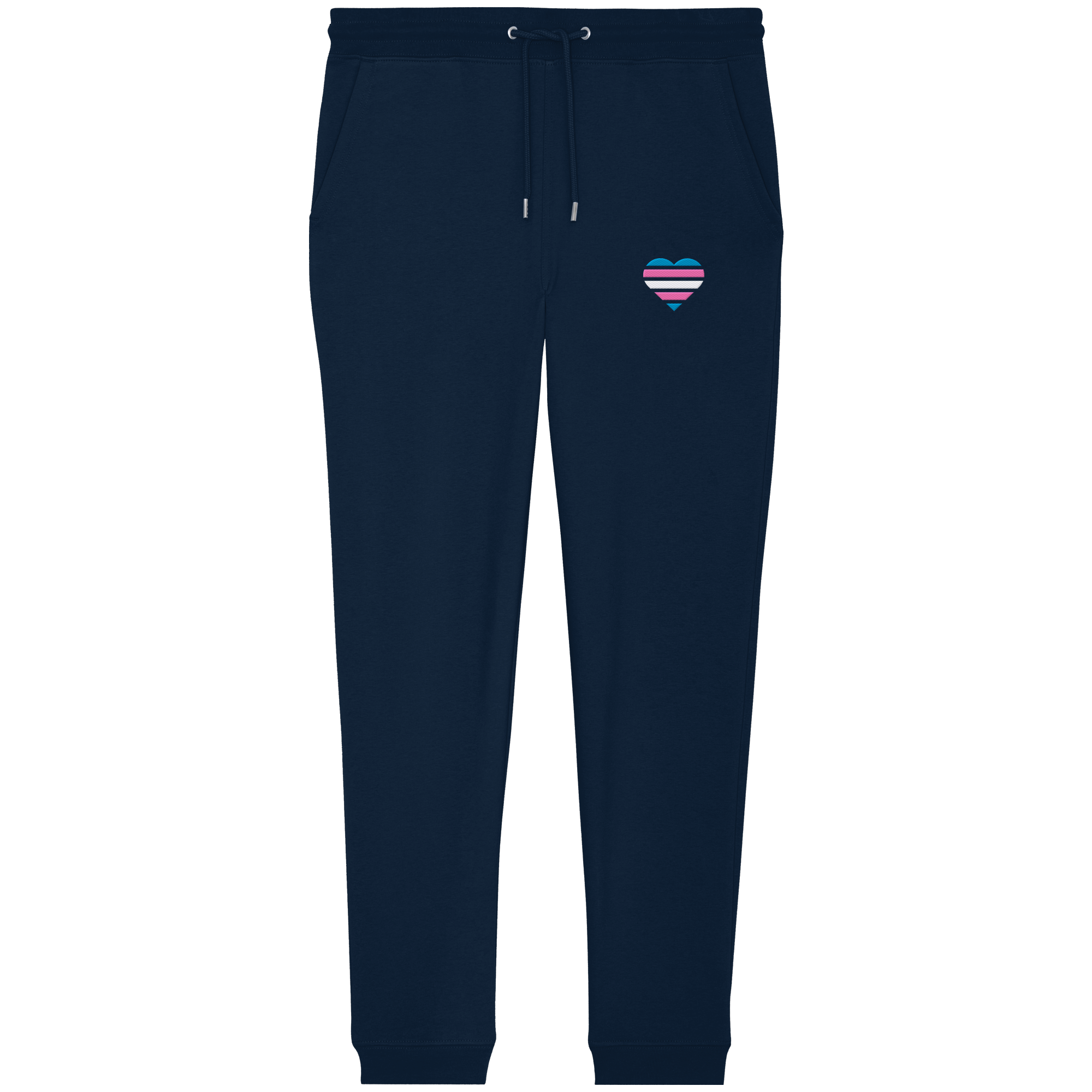 Organic Jogger Pants - Trans Flag Herz Stick