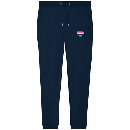 Organic Jogger Pants mit Herz Stick - Trans