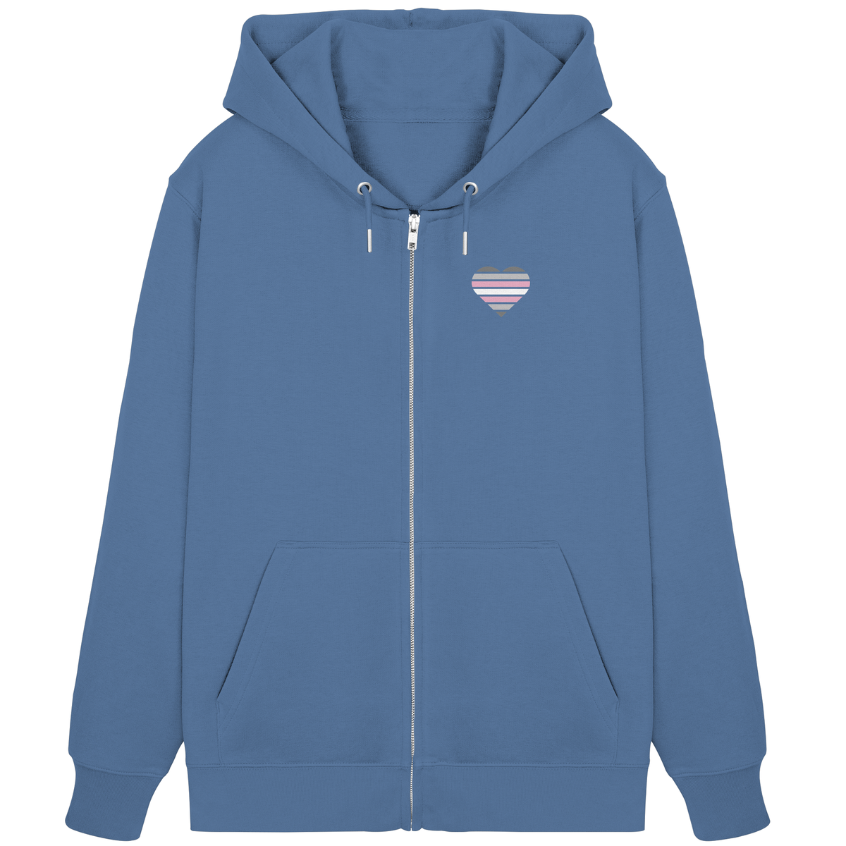 Organic Zipper mit Herz - Demigirl