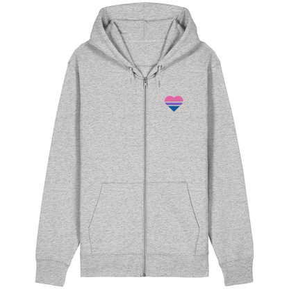 Organic Relaxed Zipper mit Herz Stick - Bisexual