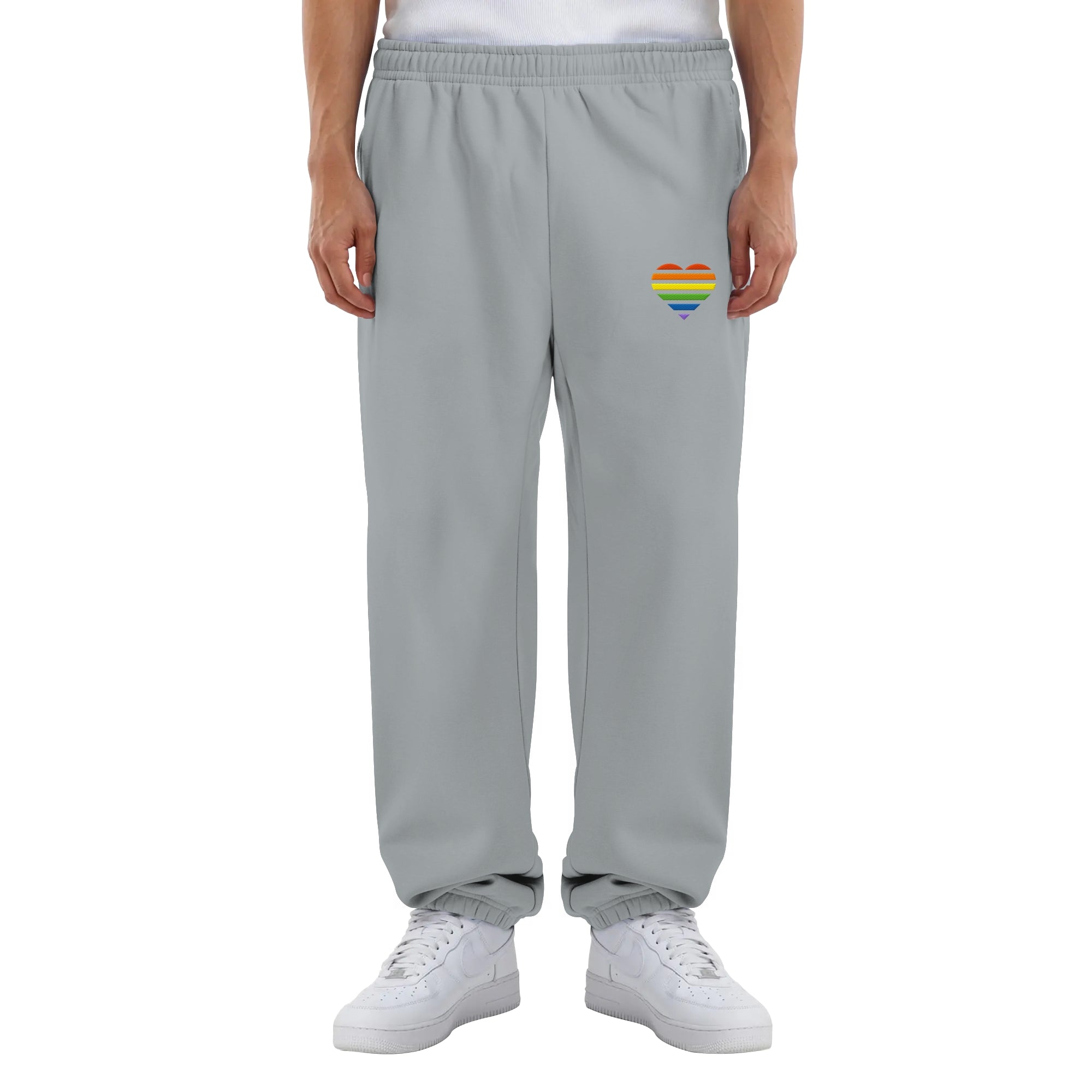 Fluffy Sweatpants - Pride Flag Herz Stick