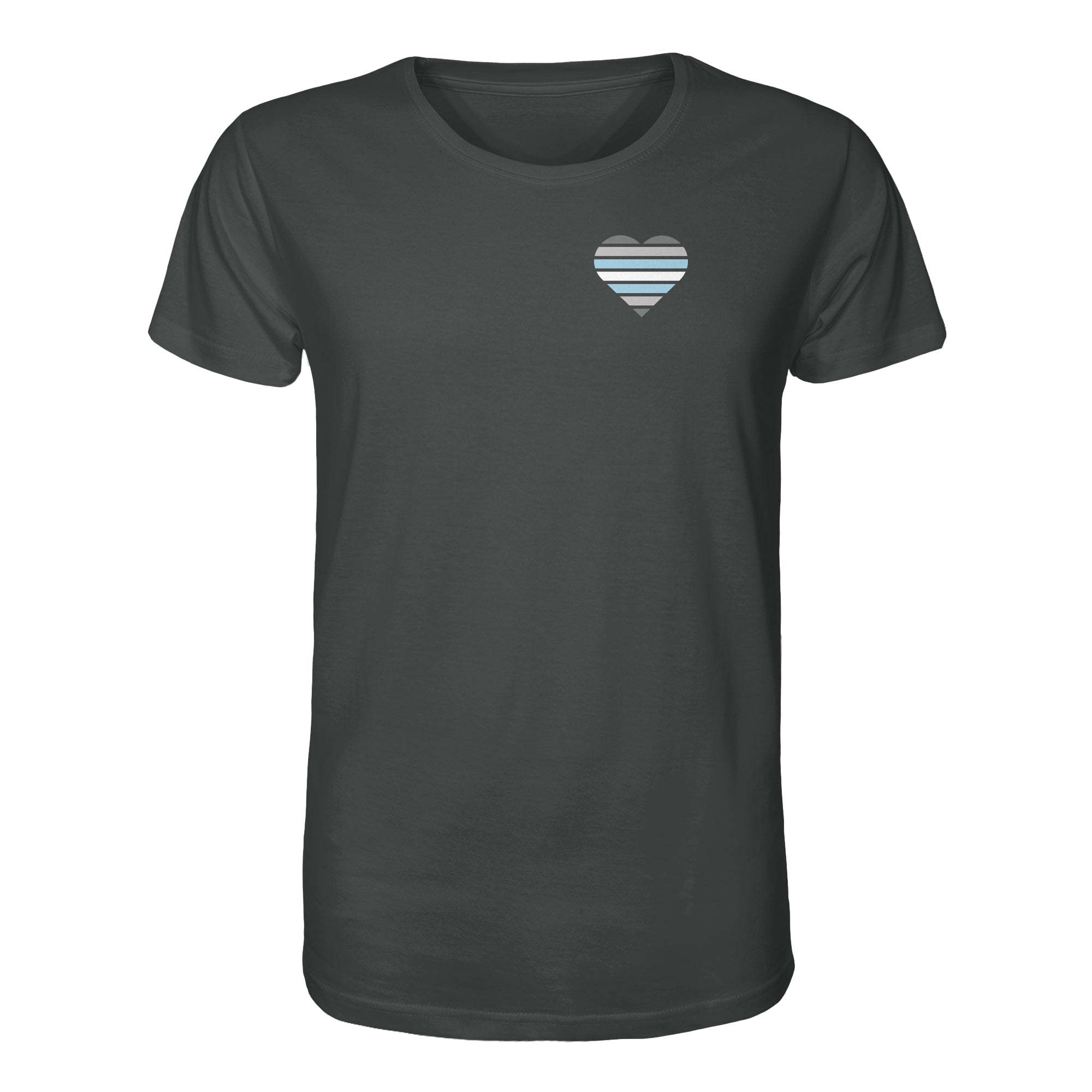 Organic Shirt - Demiboy Flag Herz Print