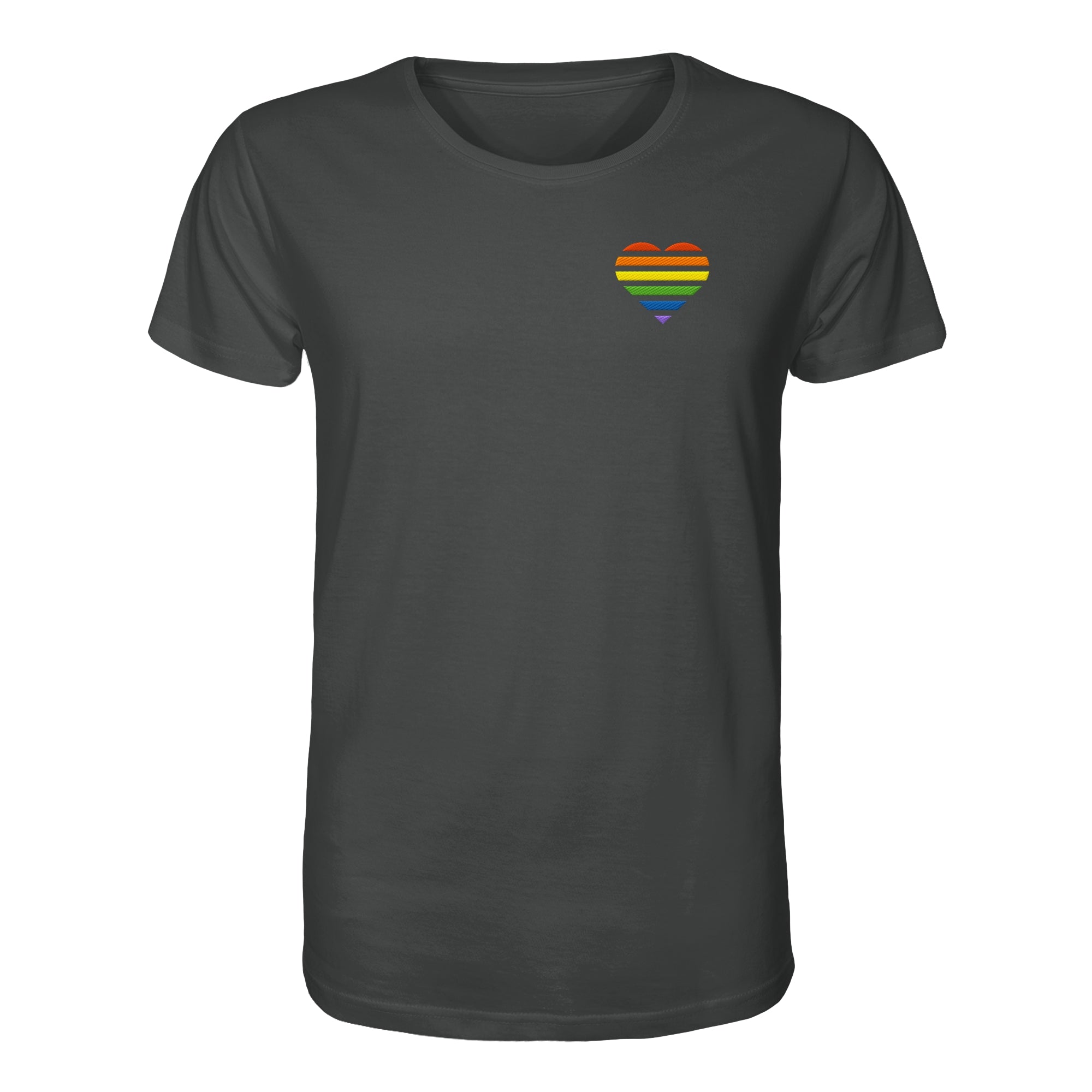 Organic Shirt - Pride Flag Herz Stick