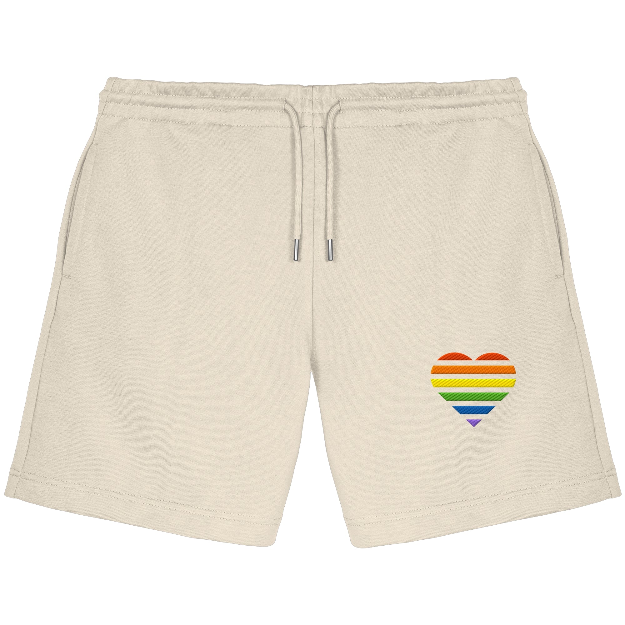 Organic Jogger Shorts - Pride Flag Herz Stick