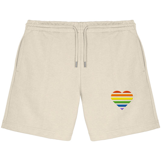 Organic Jogger Shorts - Pride Flag Herz Stick