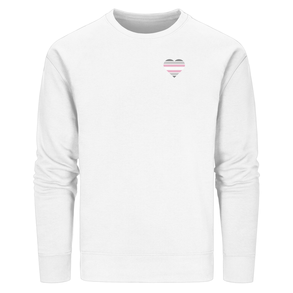 Organic Basic Sweatshirt mit Herz - Demigirl