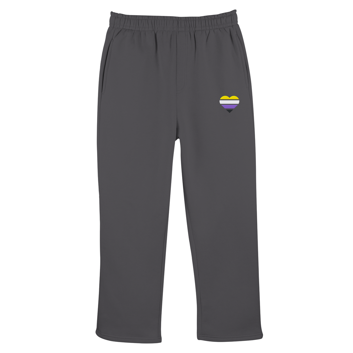 Fluffy Track Sweatpants mit Herz Stick - Nonbinary