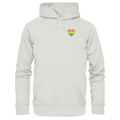 Basic Hoodie mit Herz Stick - Pride
