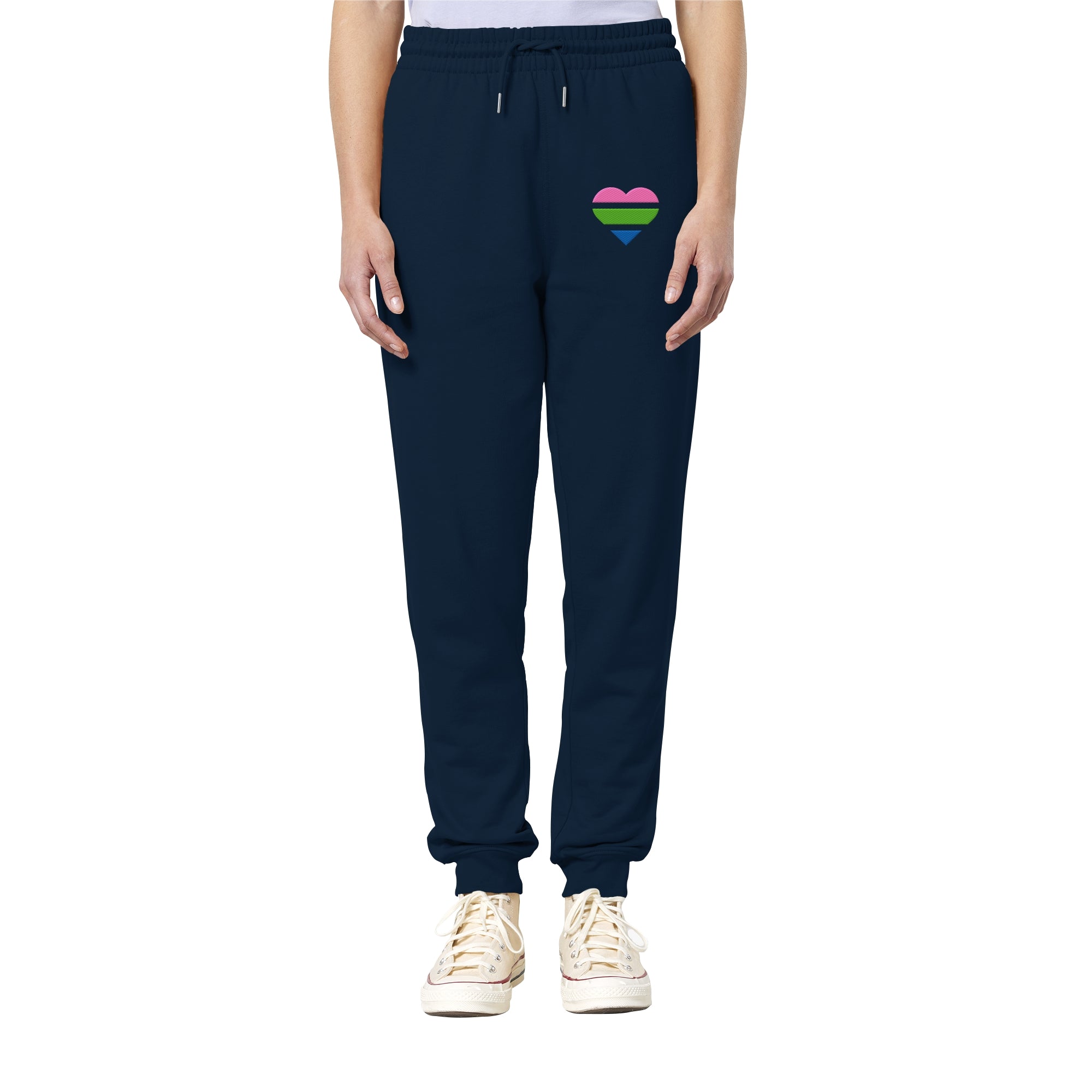 Organic Jogger Pants - Polysexual Flag Herz Stick