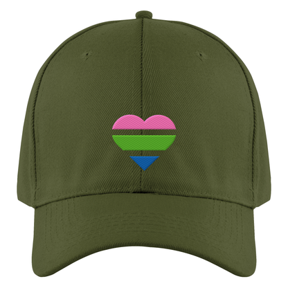 Authentic Baseball Cap mit Herz Stick - Polysexual