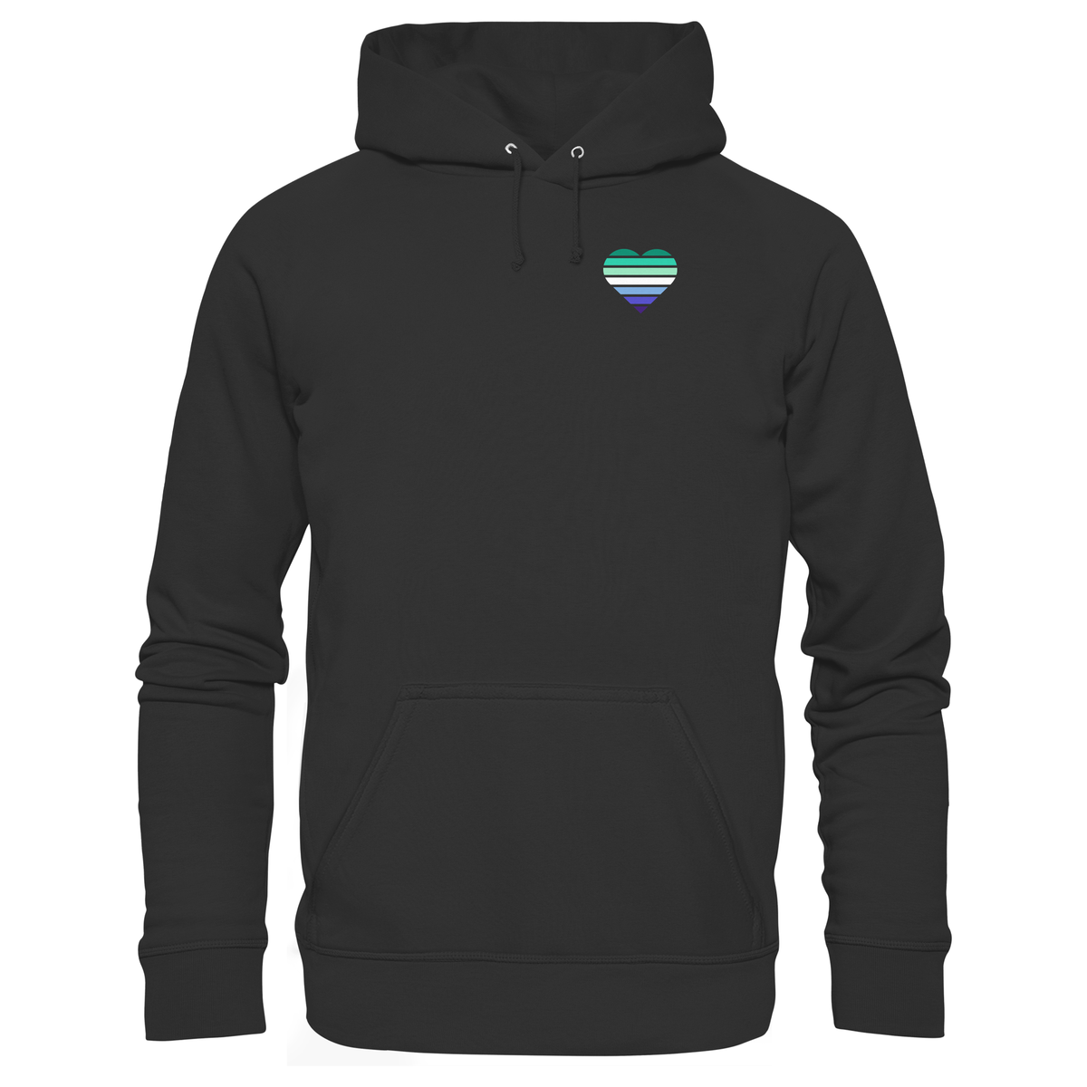 Organic Basic Hoodie mit Herz - Gay