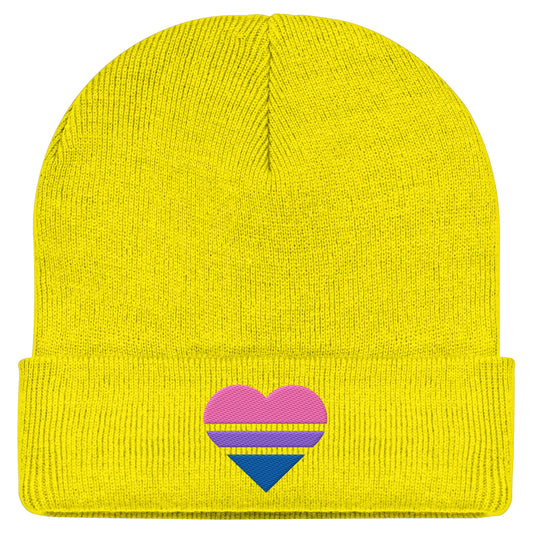 Classic Beanie - Bisexual Flag Herz Stick