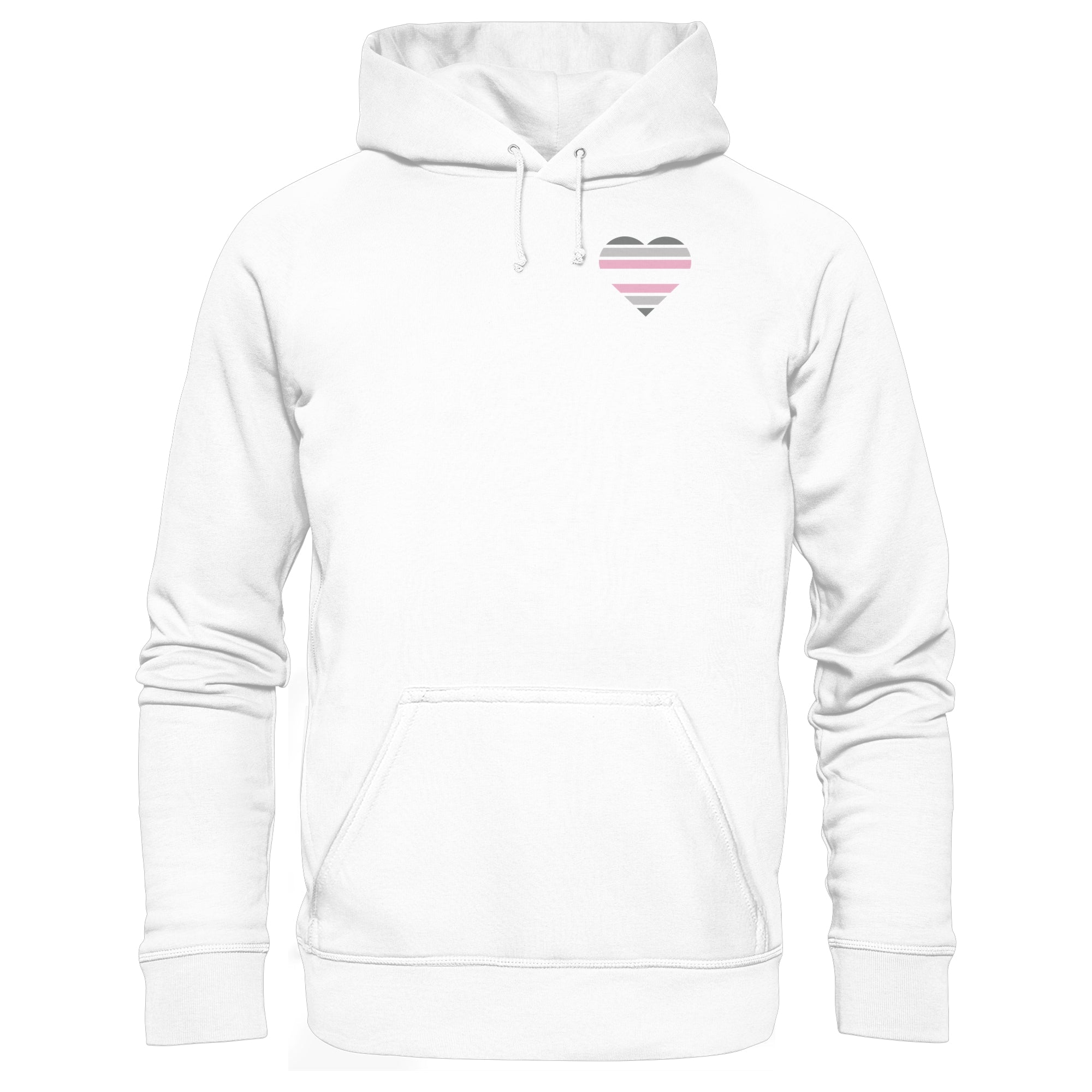 Basic Hoodie - Demigirl Flag Herz Print