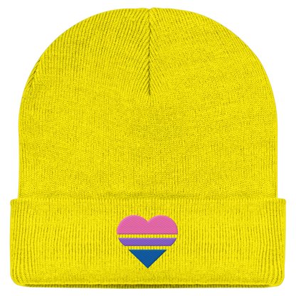 Classic Beanie mit Herz Stick - Bisexual