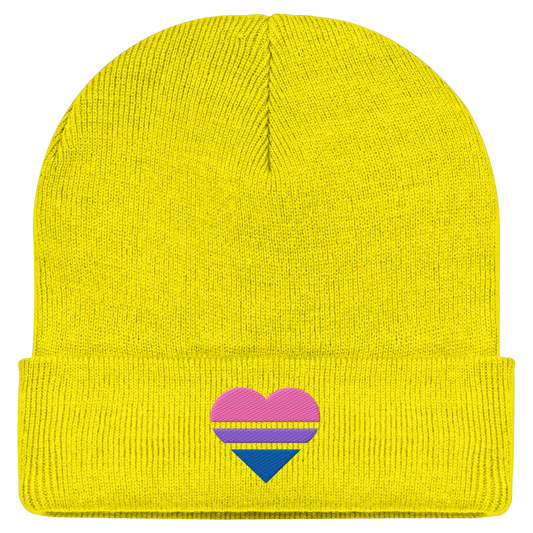 Classic Beanie - Bisexual Flag Herz Stick