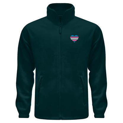 Fleece Jacket mit Herz Stick - Trans