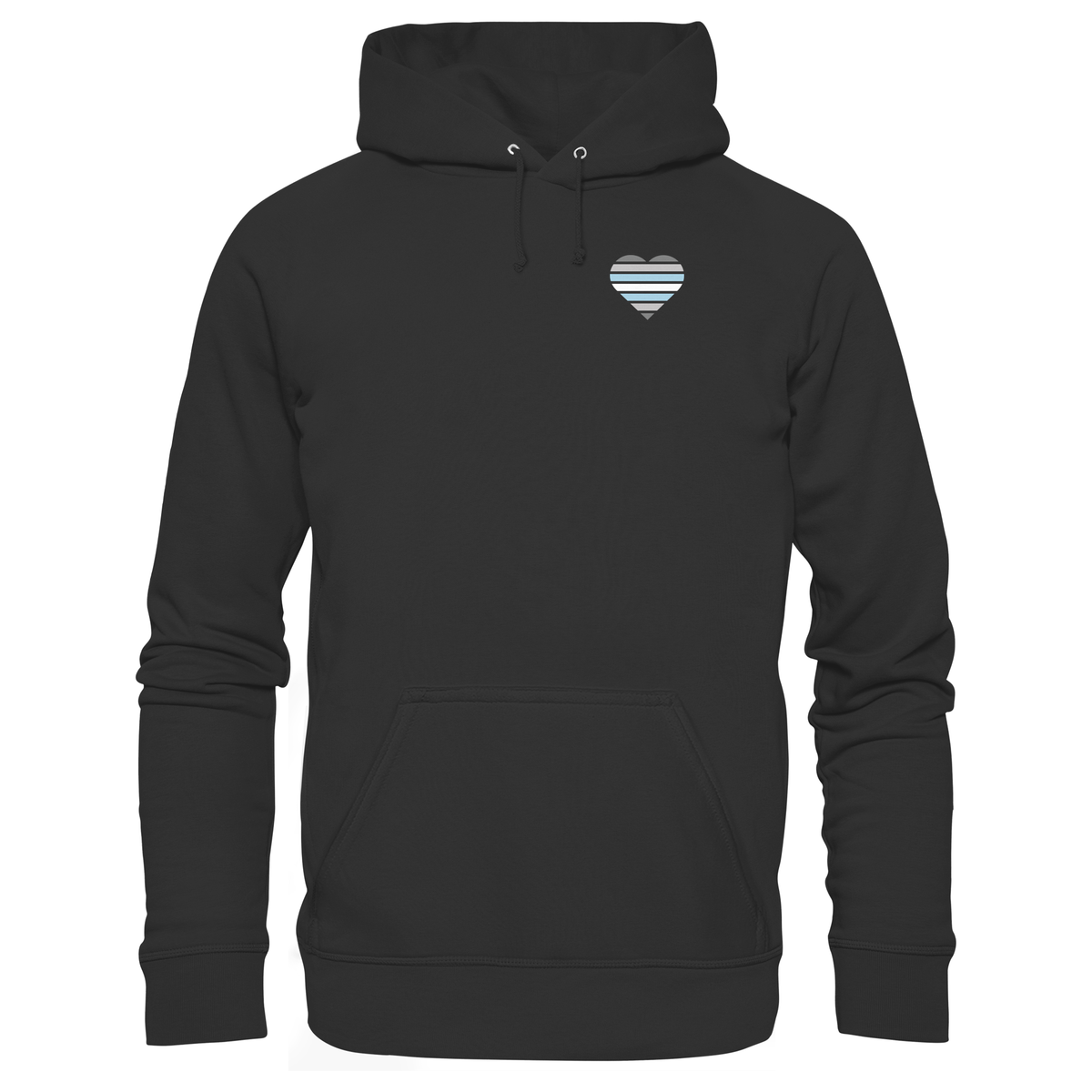 Organic Basic Hoodie mit Herz - Demiboy