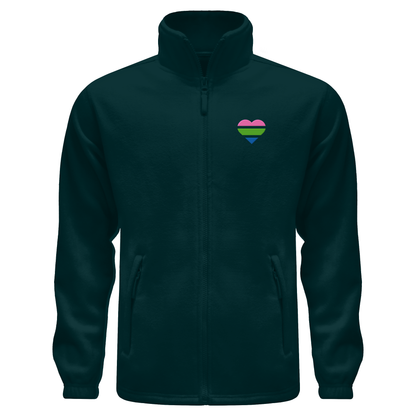 Fleece Jacket mit Herz Stick - Polysexual