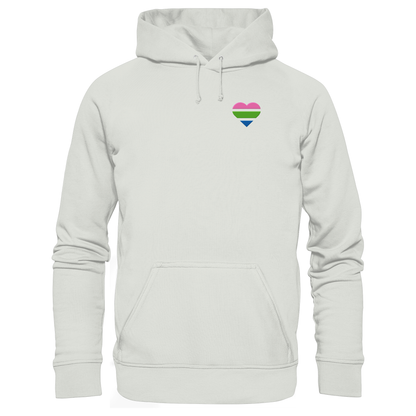 Basic Hoodie mit Herz Stick - Polysexual