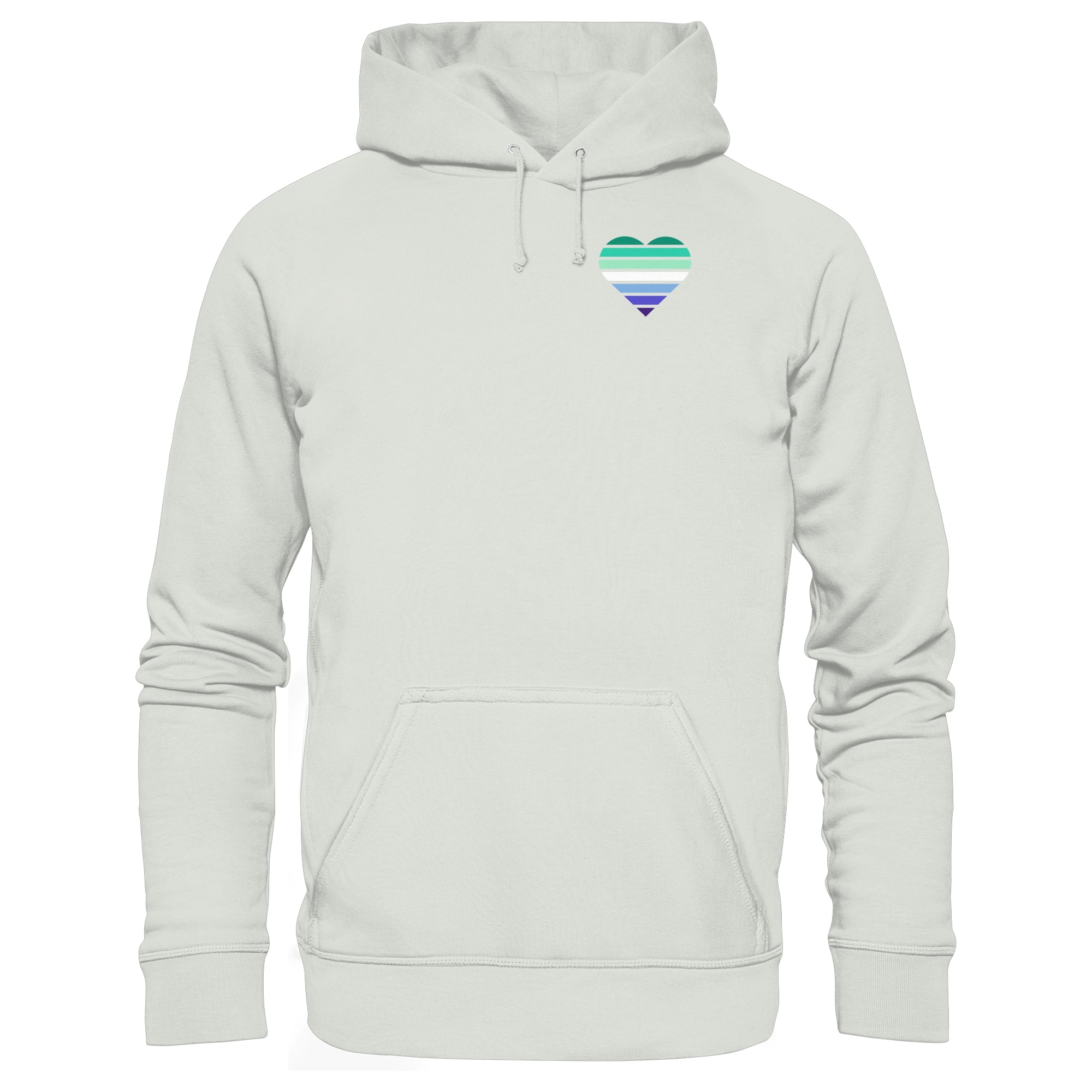 Basic Hoodie - Gay Flag Herz Print