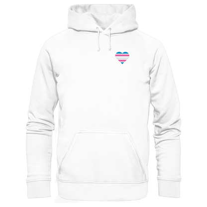 Basic Hoodie mit Herz Stick - Trans