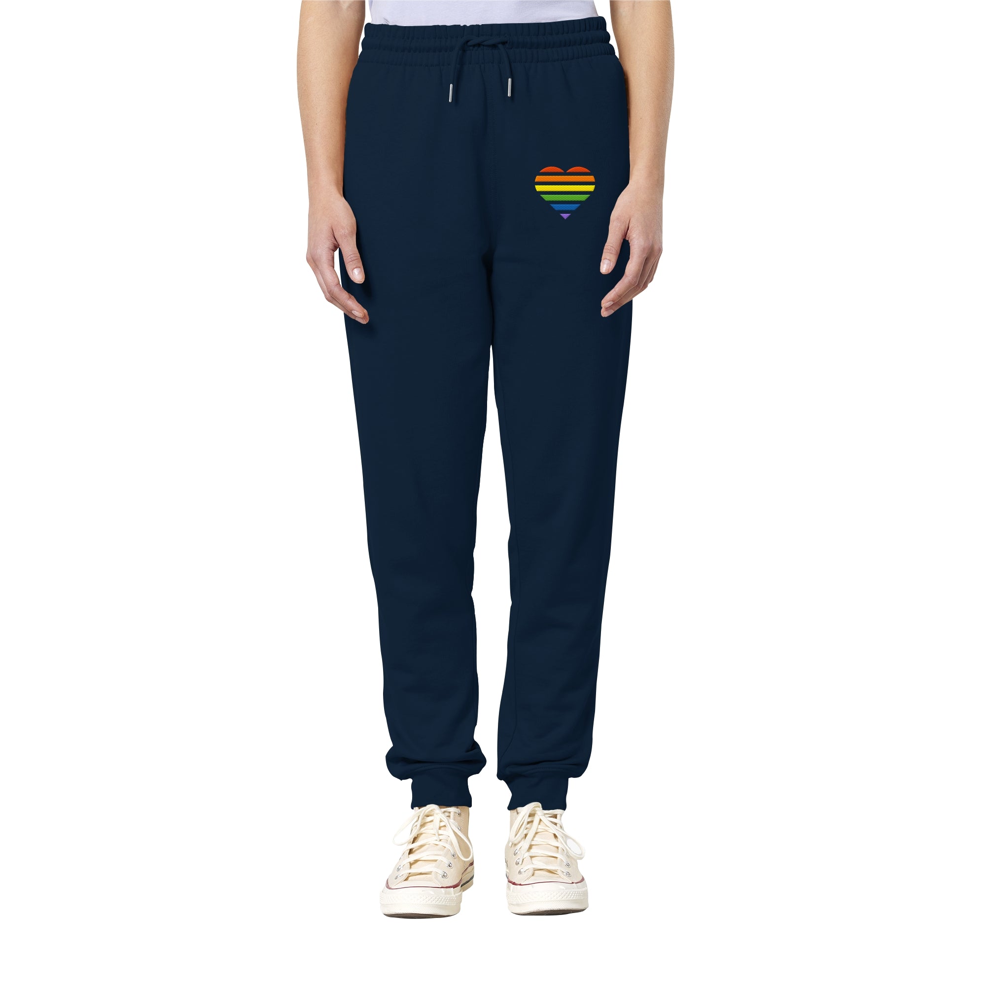 Organic Jogger Pants - Pride Flag Herz Stick
