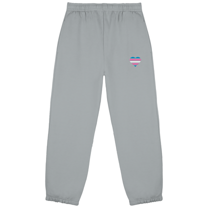Fluffy Sweatpants mit Herz Stick - Trans