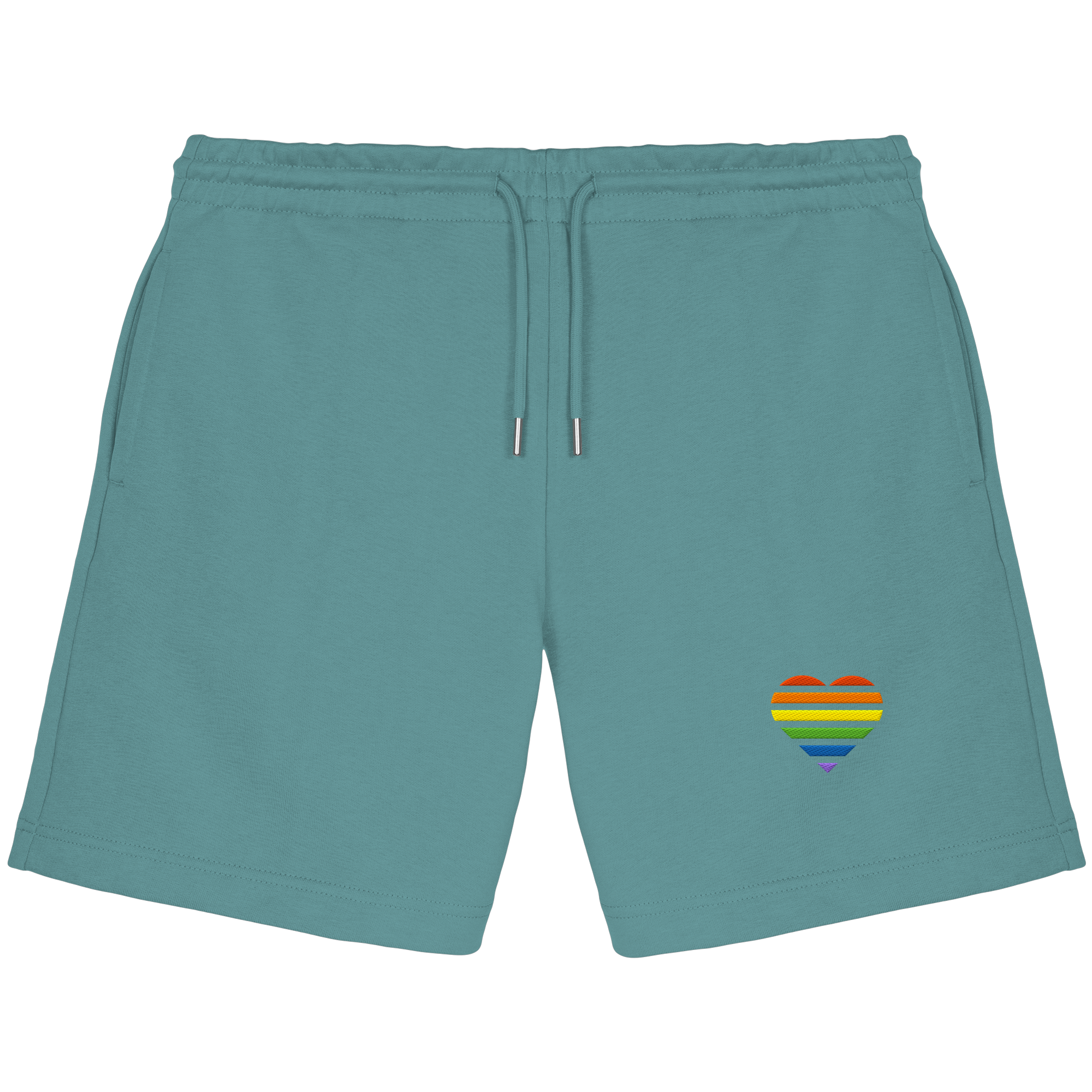 Organic Jogger Shorts - Pride Flag Herz Stick