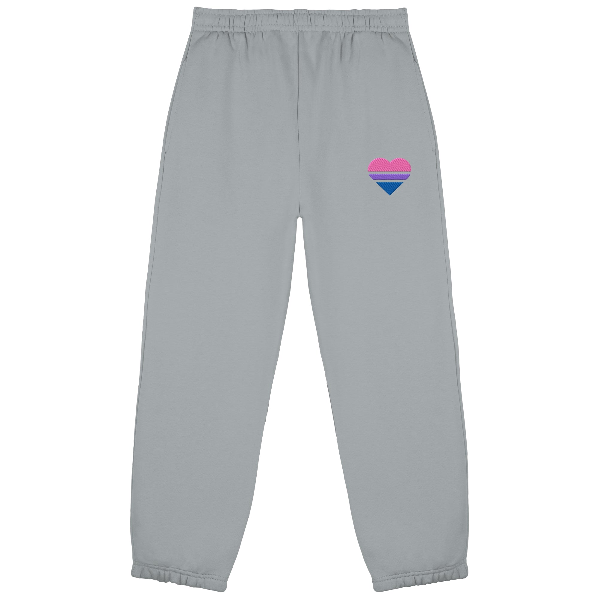 Fluffy Sweatpants - Bisexual Flag Herz Stick