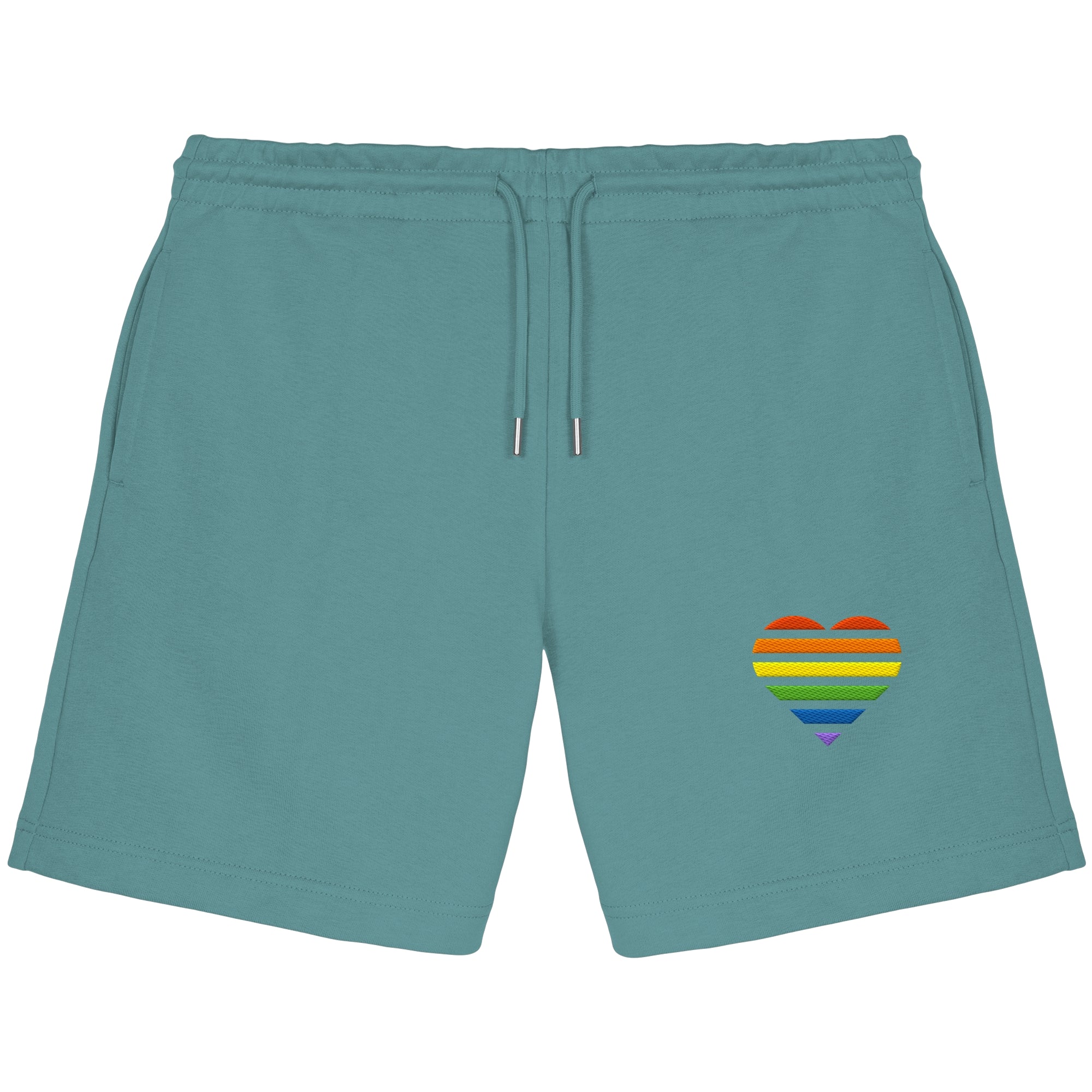 Organic Jogger Shorts - Pride Flag Herz Stick