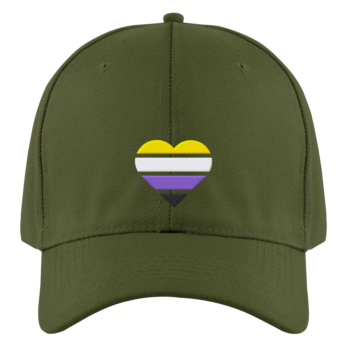 Authentic Baseball Cap mit Herz Stick - Nonbinary