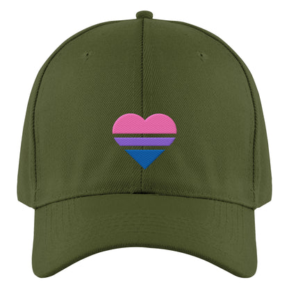 Authentic Baseball Cap mit Herz Stick - Bisexual