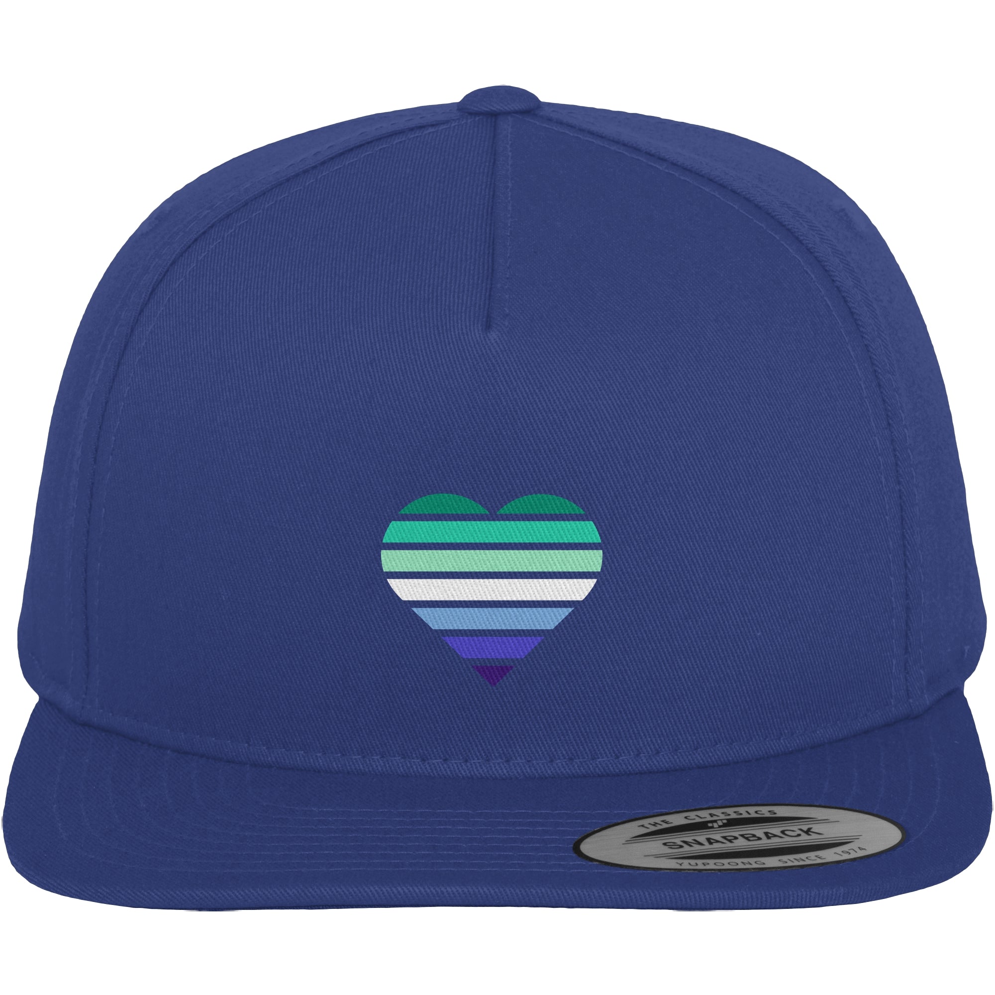 Premium Snapback - Gay Flag Herz Print