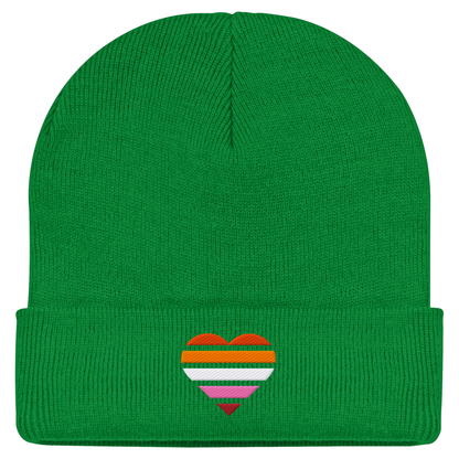 Classic Beanie mit Herz Stick - Lesbian