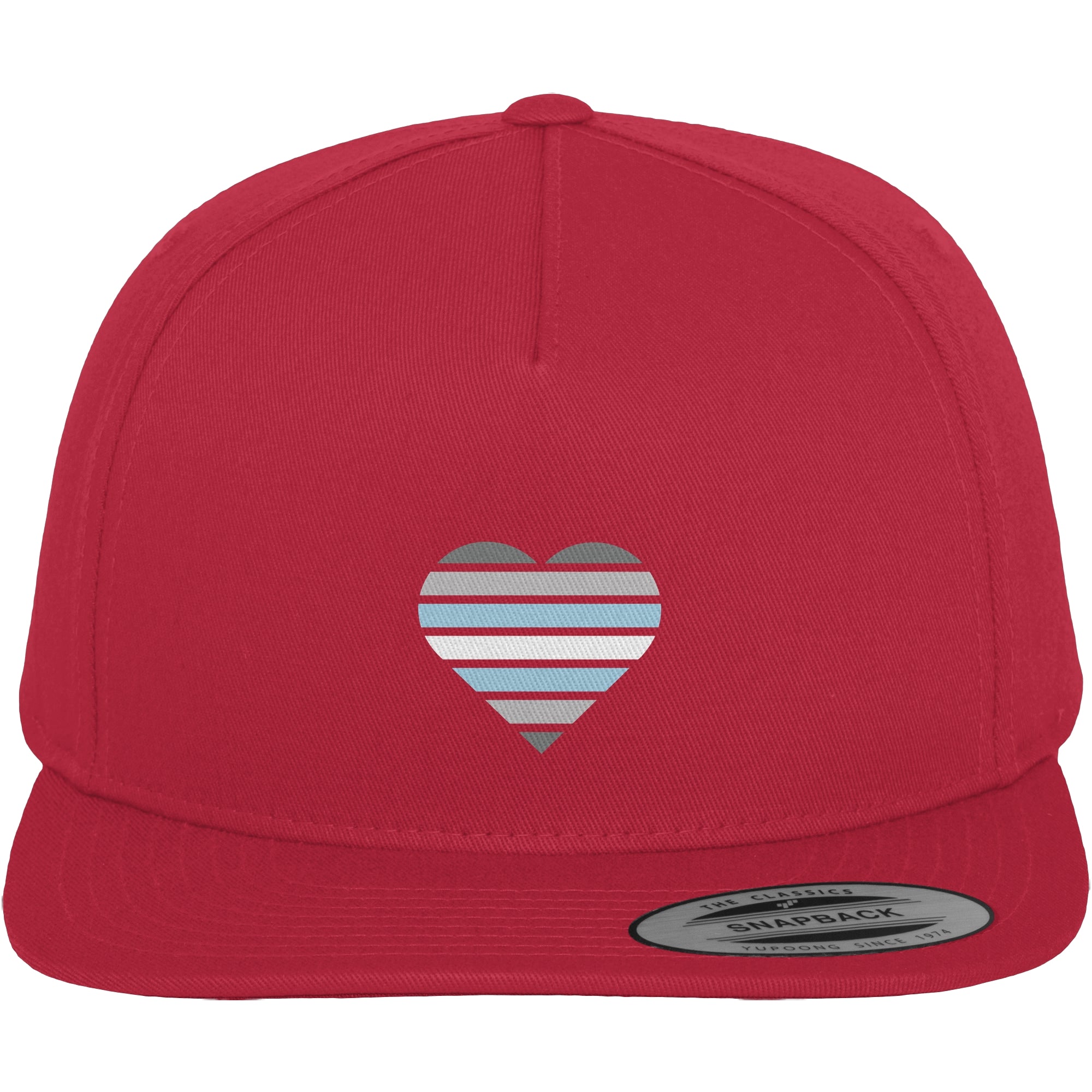 Premium Snapback - Demiboy Flag Herz Print