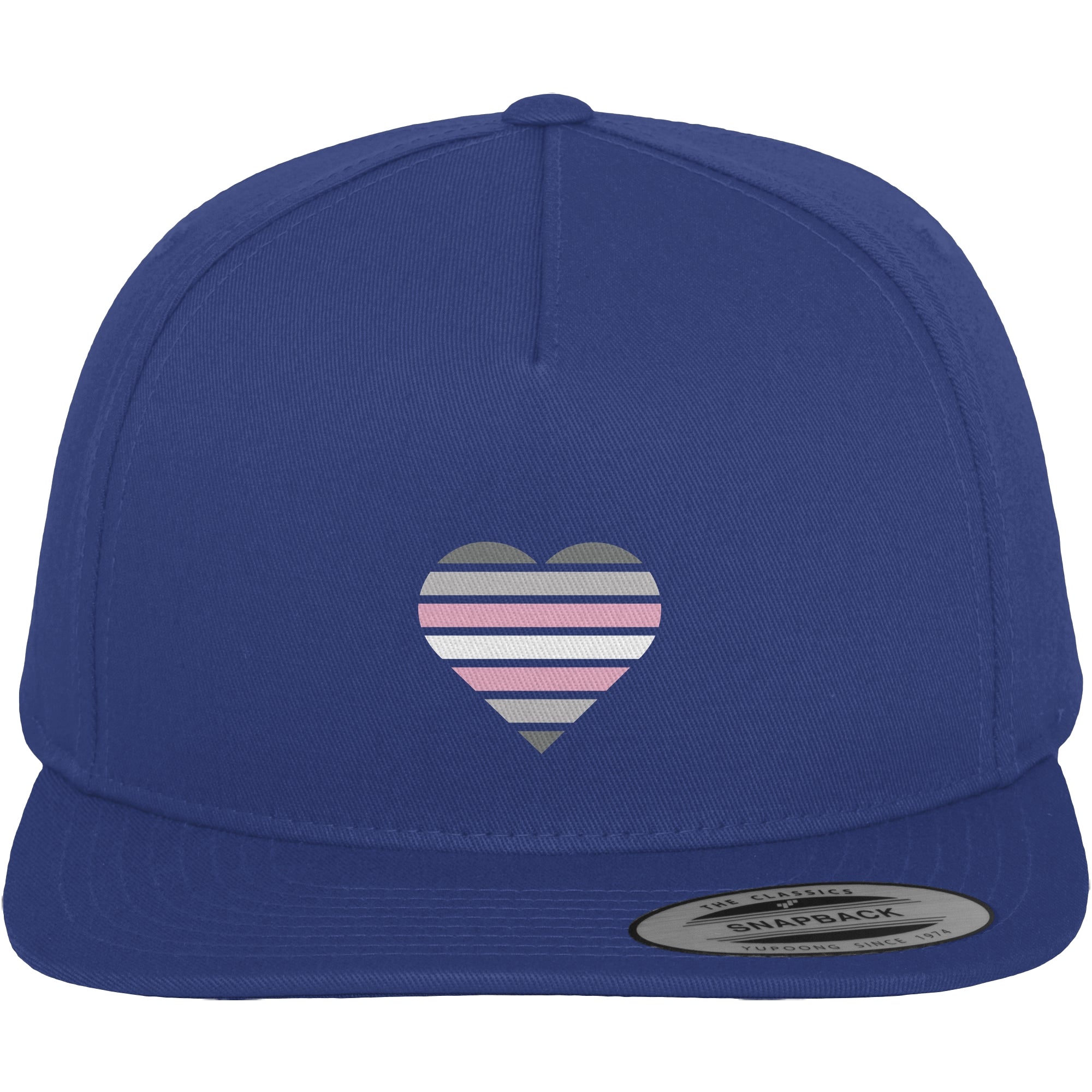 Premium Snapback - Demigirl Flag Herz Print