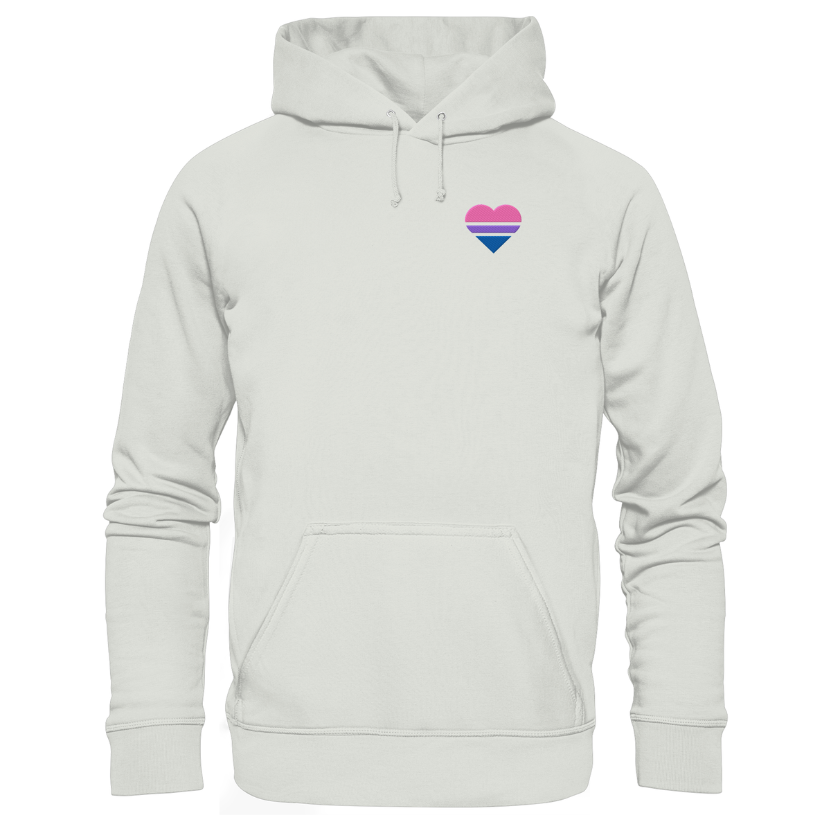 Basic Hoodie mit Herz Stick - Bisexual