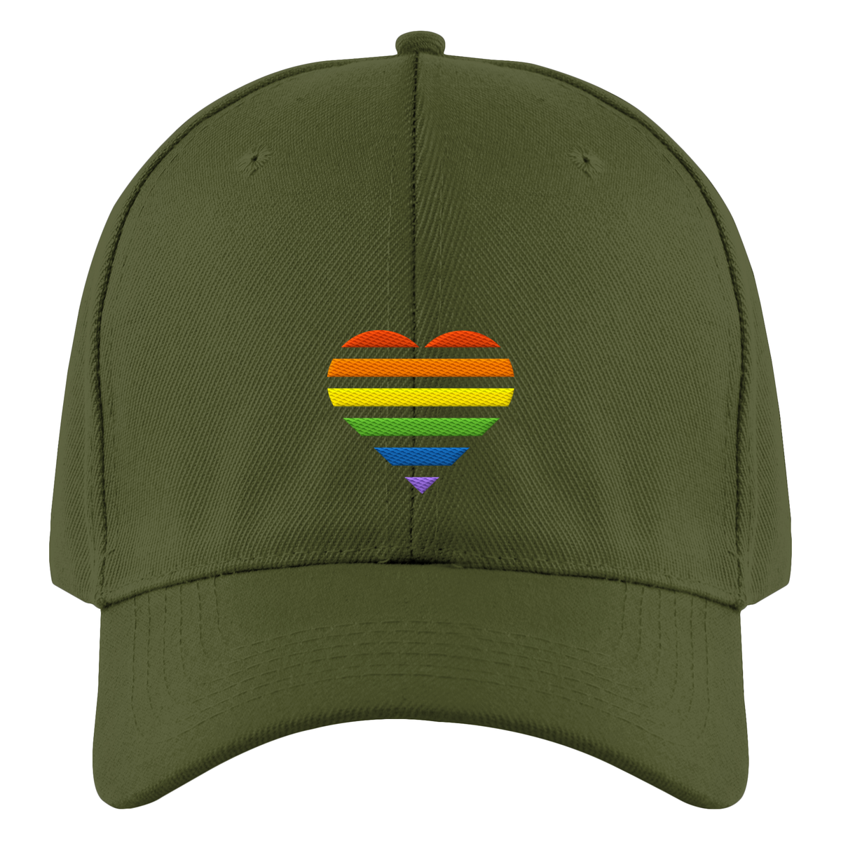 Authentic Baseball Cap mit Herz Stick - Pride