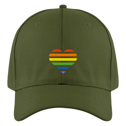 Authentic Baseball Cap mit Herz Stick - Pride