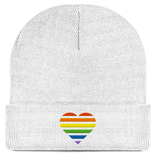 Classic Beanie - Pride Flag Herz Stick