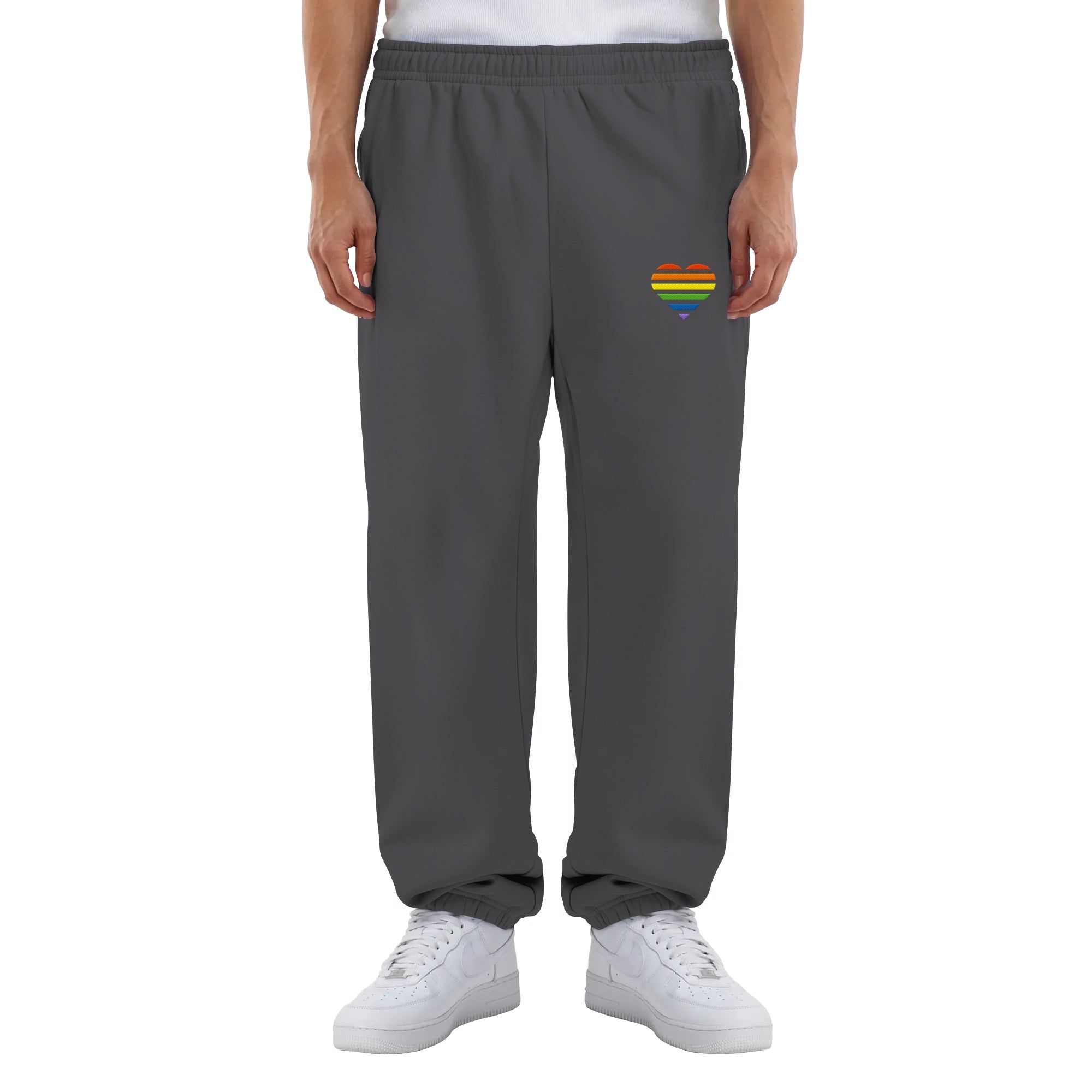 Fluffy Sweatpants - Pride Flag Herz Stick
